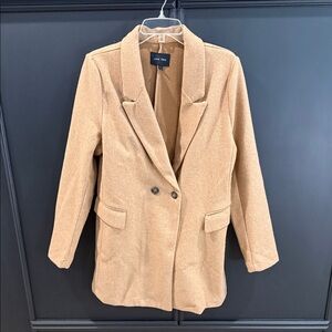 Love Tree Camel Double-Breasted Blazer